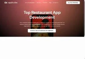 Screenshot of Restaurant App Development by Appkodes