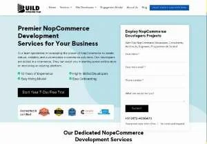 Screenshot of Scalable NopCommerce Solutions for E-commerce