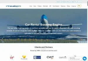 Screenshot of Car Rental Booking Engine