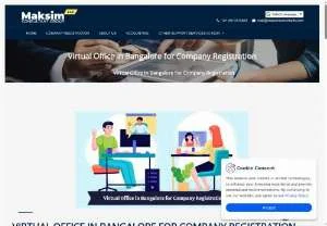 Screenshot of Virtual Office in Bangalore for Company Registration | Maksim Consultant Group
