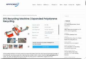 Styrofoam Recycling Machines Boost Recycling Efficiency