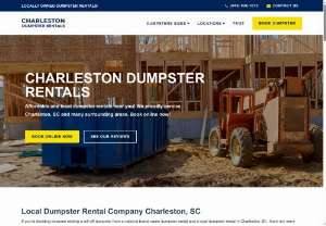 Charleston Dumpster Rentals - Charleston Dumpster Rentals provides streamlined dumpster rental services for home cleanouts, remodeling, and construction waste disposal. We offer quick delivery and competitive pricing, focusing on customer satisfaction. We are locally owned and operated and available 24/7.