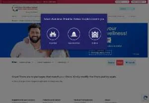 Screenshot of Exclusive Health Checkup Packages at Kokilaben Hospital, Mumbai