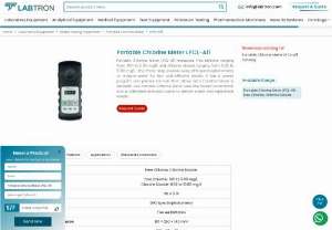 Labtron Portable Chlorine Meter for Water Analysis - Labtron Portable Chlorine Meter uses DPD spectrophotometry for quick, accurate water analysis. Features include EPA-based automation and compact design.