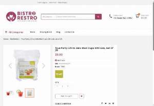 True Party 2.5 oz Jello Shot Cups with Lids (25-Pack) - True Party 2.5 oz Jello Shot Cups with Lids are made from food-safe plastic and are ideal for serving jello shots, pudding, and other small treats at events.