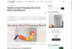 Stainless Steel Chopping Board: Durable and Easy to Clean