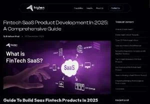 Screenshot of SaaS and FinTech Product Development Guide