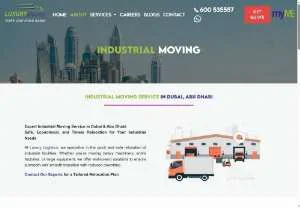Screenshot of Industrial Moving Service in Dubai