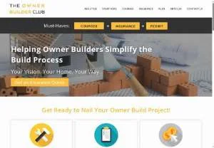 Screenshot of Create Your Dream Home | The Owner Builder Club