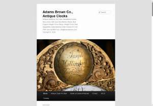Antique Clocks for Sale - The Adams Brown Company offers a selection of antique clocks for sale, including grandfather clocks and vintage shelf clocks.