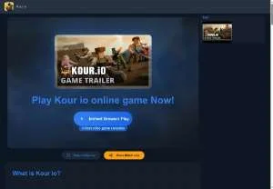 Screenshot of kour io