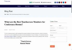 Screenshot of What are the Best Touchscreen Monitors for Conference Rooms?