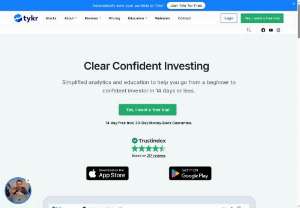 Tykr Stock Investment Platform - Tykr provides a platform to help people confidently navigate buying and selling stocks.
