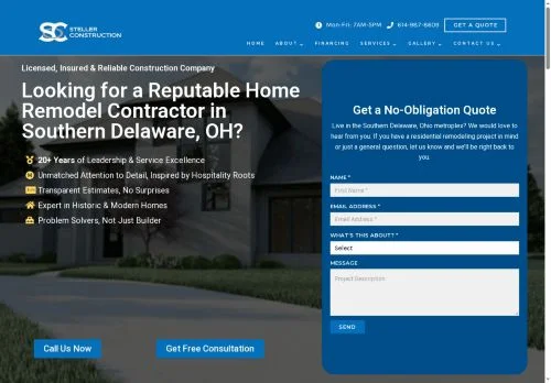 Screenshot of Best Home Remodeling & Renovation In Southern Delaware, OH