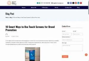 Screenshot of Smart Ways to Use Touch Screens for Brand Promotion