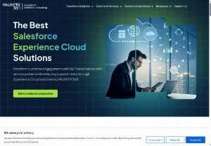 Screenshot of VALiNTRY360 Salesforce Experience Cloud Services