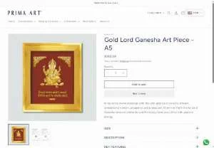 Screenshot of Prima Art Lord Ganesha A5 Artwork