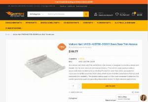 Vulcan Hart Oven Door Trim Access - The Vulcan Hart VH00-423758-00001 Oven Door Trim Access is a precision-engineered replacement component designed to restore and maintain the structural integrity and appearance of compatible commercial oven doors. This trim piece functions by securing the edges of the oven door, helping to protect internal components from heat and wear while offering a clean, finished look. Made for...