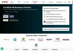 Screenshot of GSDC Certified HR Business Partner Certification
