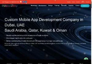 Screenshot of Custom Mobile App Development Dubai - Webs Utility