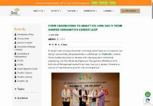 Screenshot of From Engineering to Analytics: Vaishanth’s Career Transformation with SOIL PGDM