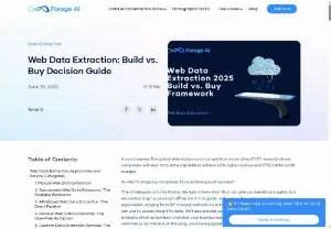 Screenshot of Web Data Extraction: Build vs. Buy Decision Guide