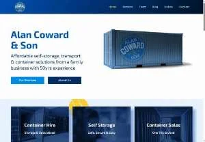 Screenshot of Alan Coward & Son: Shipping Container Solutions