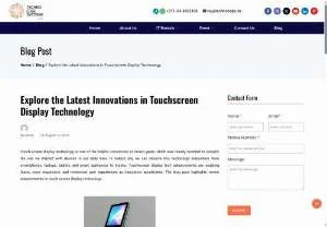 Screenshot of Innovations in Touchscreen Display Technology