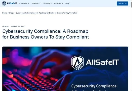 Screenshot of Cybersecurity Compliance Guide for Small Business