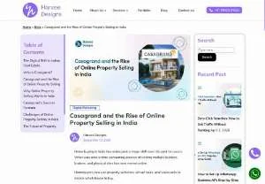 Screenshot of Casagrand and the Rise of Online Property Selling in India