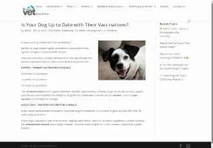 Screenshot of Is Your Dog Up to Date with Their Vaccinations?