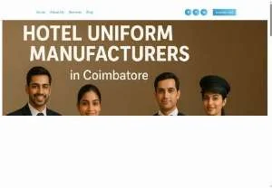 Screenshot of Best Hotel Uniform Manufacturers in Coimbatore for Premium Quality