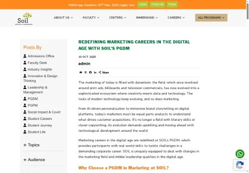 Screenshot of PGDM in Marketing: Where Creativity Meets Strategy