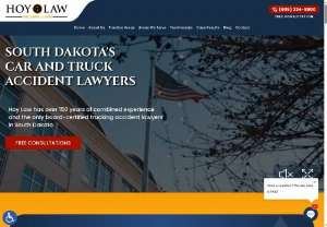 Hoy Law - At Hoy Law, we are known for our advocacy on behalf of semi-truck accident victims in South Dakota and the surrounding states. Our South Dakota truck, car & motorcycle accident lawyers consider every legal and practical angle of your case to seek favorable results for you and your family.