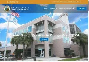 Screenshot of Orange County Inmate Search