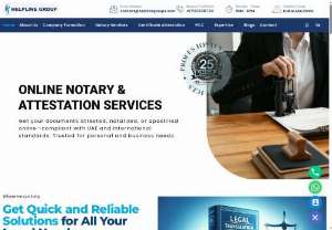 Document Attestation Company in UAE - Partner in the UAE for company formation, document attestation, and notary services, including mainland and freezone incorporation in Dubai and Abu Dhabi. Services cover apostille and embassy attestation for certificates, visas, translation, and PRO support.