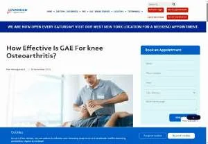 Screenshot of How Effective Is GAE For Knee Osteoarthritis?