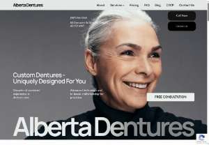 Alberta Dentures - Alberta Dentures Clinic is a trusted denture care center in Calgary, dedicated to restoring smiles and confidence through personalized treatment. The clinic offers a full range of services, including complete and partial dentures, denture repairs, relines, and implant-supported solutions. With a strong focus on patient comfort and precision, Alberta Dentures combines advanced technology with...