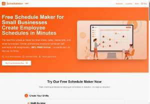 Schedulister: Free Online Schedule Generator for Small Businesses