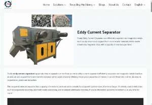 Screenshot of Eddy Current Separator for Non-Metallic Materials