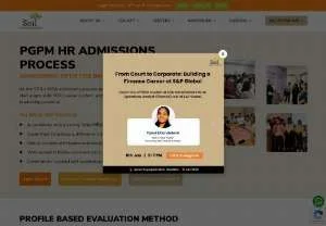 Screenshot of PGPM HR Admissions Process at SOIL