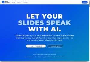 Screenshot of SlideWhisper