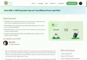 Screenshot of Mesh WiFi vs WiFi Extender Differences