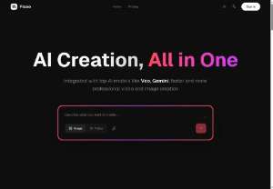 AI Creation, All in One - Integrated with top AI models like Veo, Gemini, faster and more professional video and image creation
