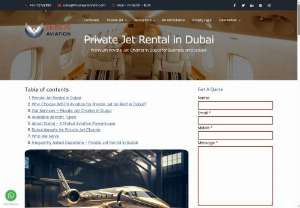 Private Jet Charter in Dubai - Premium private jet charter services in Dubai offering flexible schedules and luxury aircraft for business and leisure travelers.