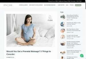 Screenshot of Considerations for Prenatal Massage