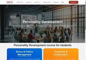 Screenshot of IACG Personality Development Program