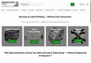 The Barcode Print Shop - Barcode Print supply and support numerous brands of label printers, barcode scanners and software including; Toshiba, TSC, Oki, Zebra, Sato, Datamax, Intermec Printers, Datalogic, Denso & Zebra Scanners, Seagull Scientific Bartender, Teklynx Labelview & Nicelabel label printing software. We also offer labl printing consumables including thermal direct & termal transfer ribbons & a huge range...