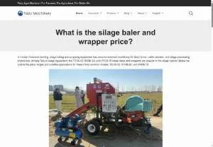 Screenshot of Guide to Silage Baler and Wrapper Machine Pricing