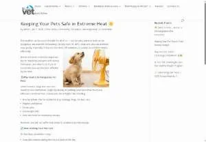 Screenshot of Keeping Your Pets Safe in Extreme Heat